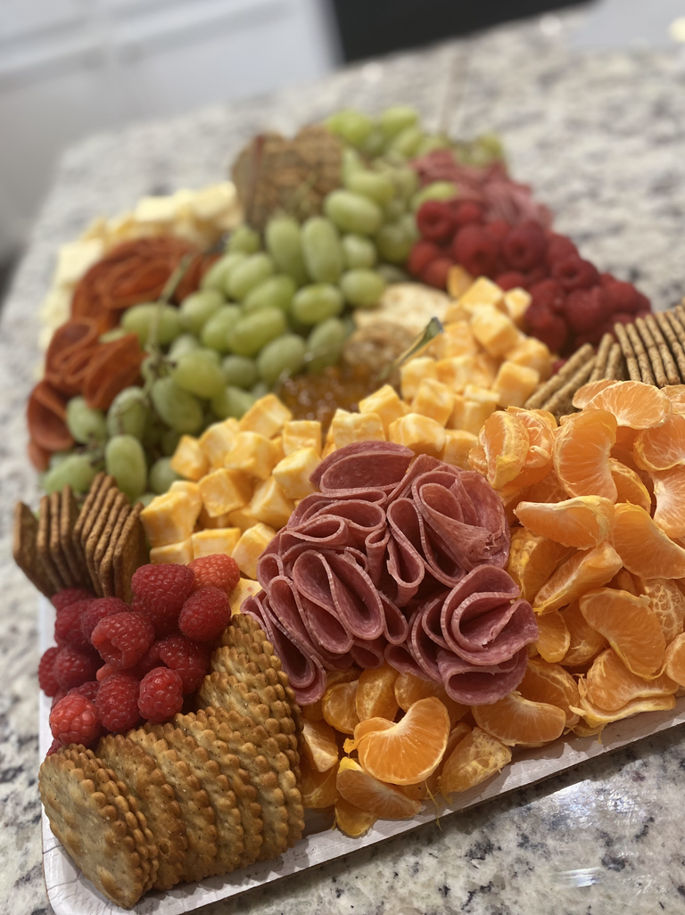 Cheese, fruit and meat platter from the Catering Cafe